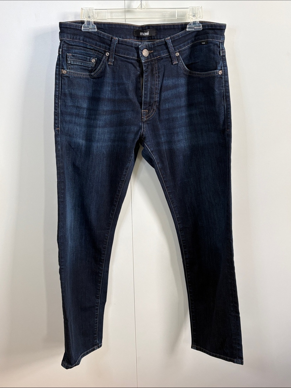 Mavi Men’s Dark Blue Slim Straight Jeans 34/30